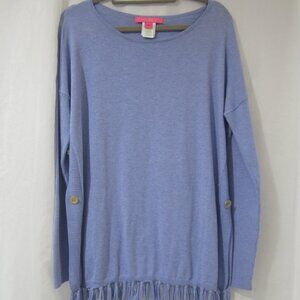 Lilly Pulitzer S Ramona Fringe Sweater Periwinkle Purple
